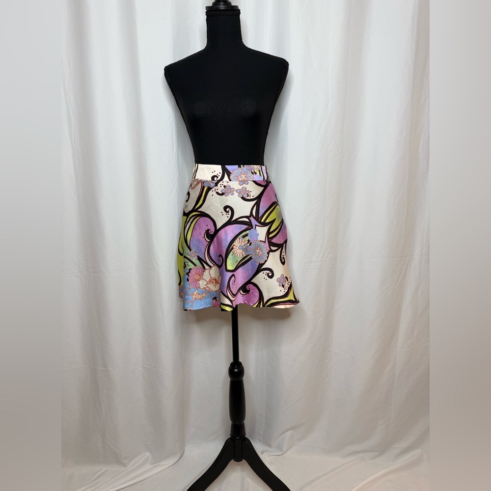 Free People Multicolor Floral Mini Skirt